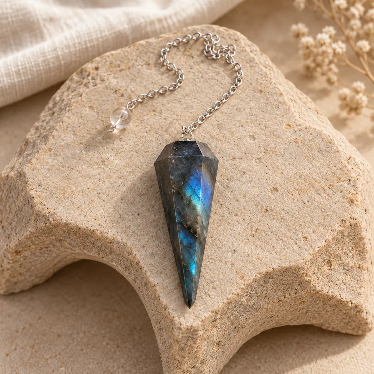 Labradorite Dowsing Pendulum