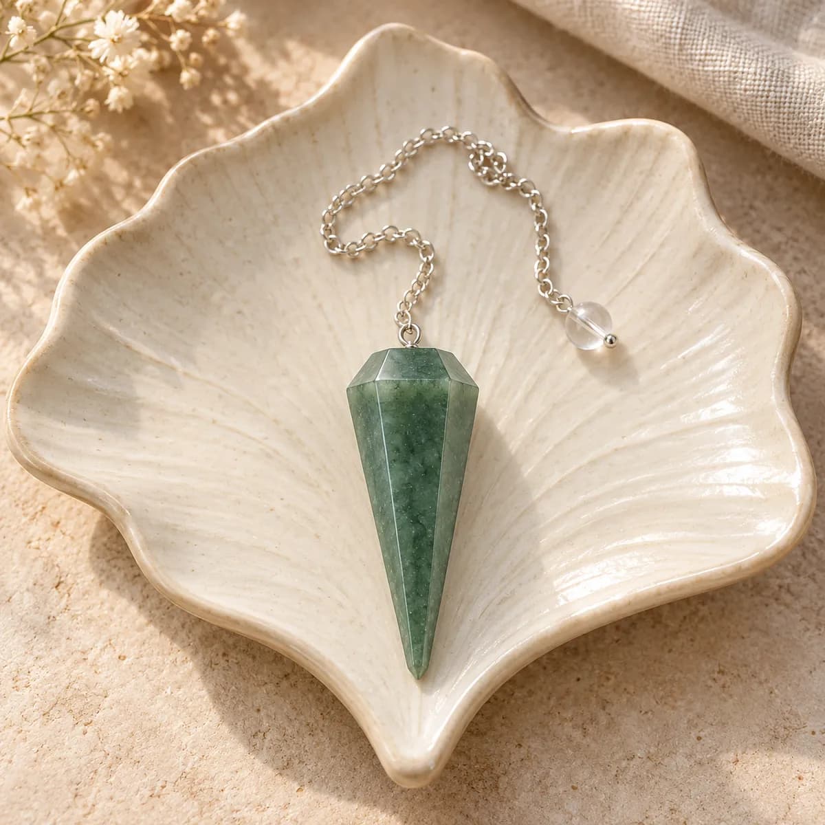 Green Aventurine Dowsing Pendulum