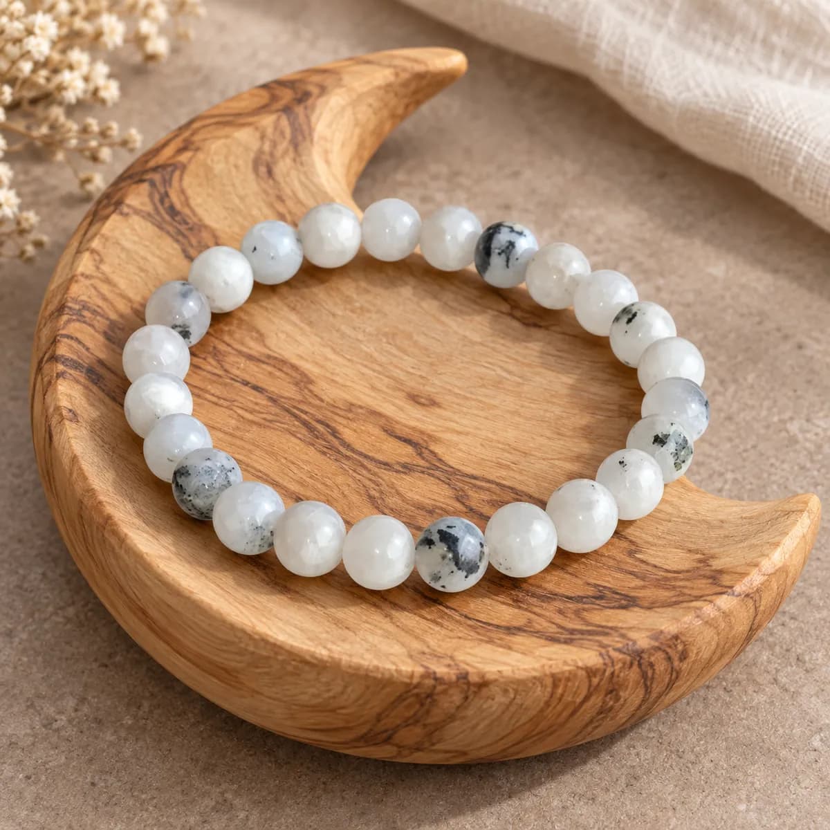 Rainbow Moonstone Bracelet