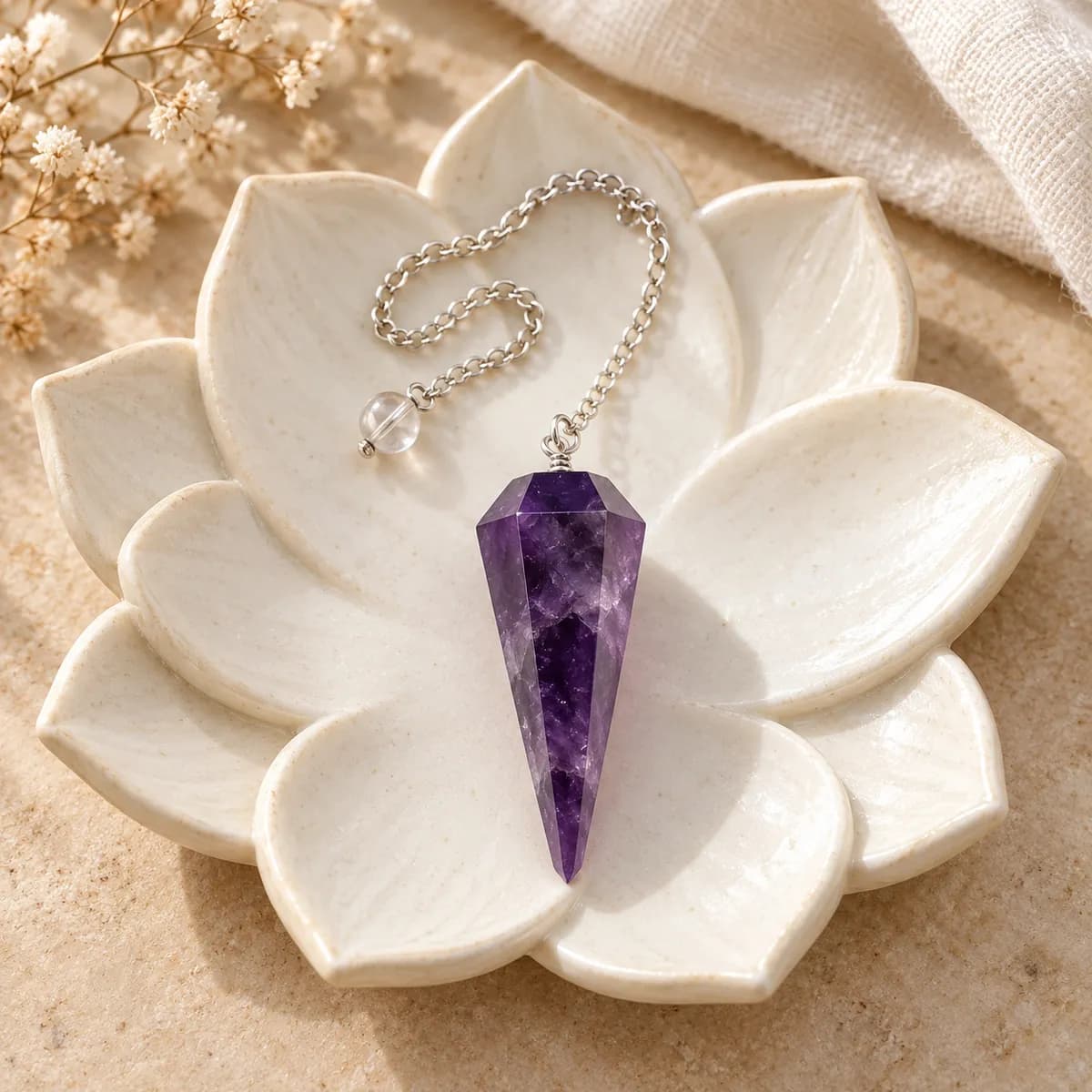 Amethyst Dowsing Pendulum