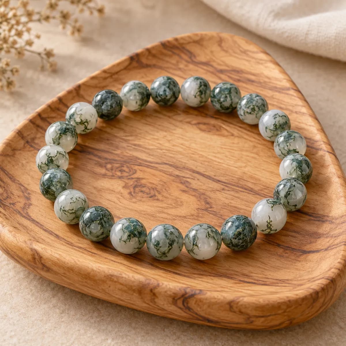 Tree Moss Agate Bracelet